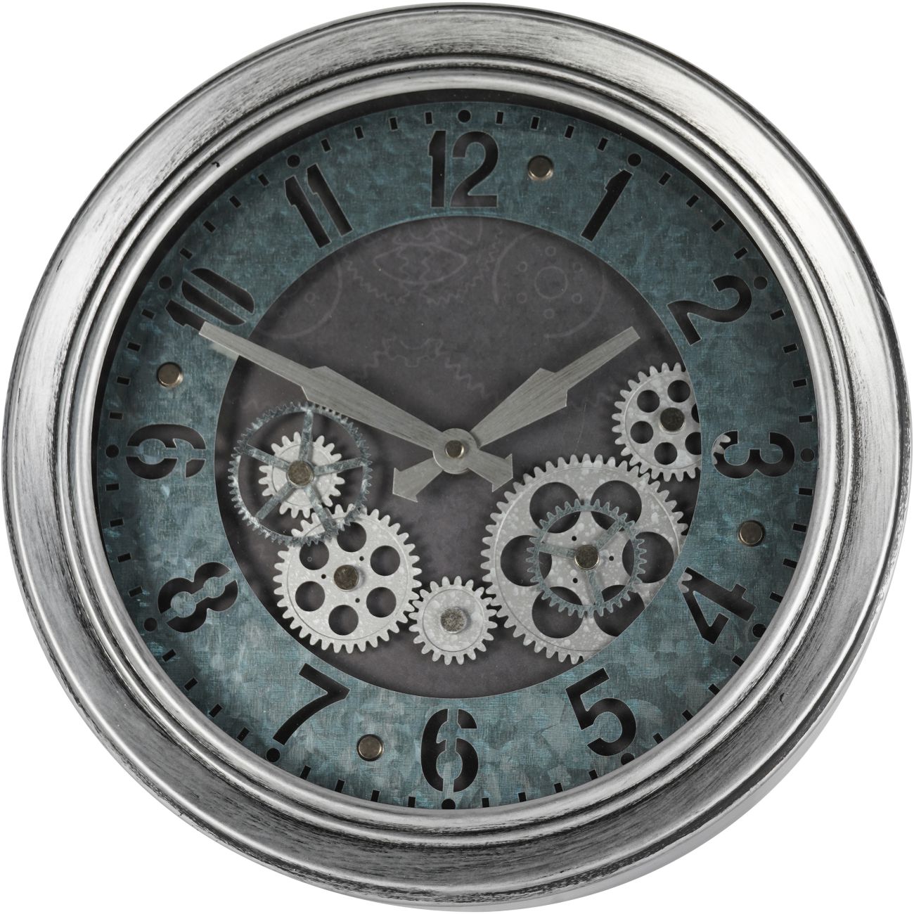Palladium Antique Silver Mini Dials Wall Clock